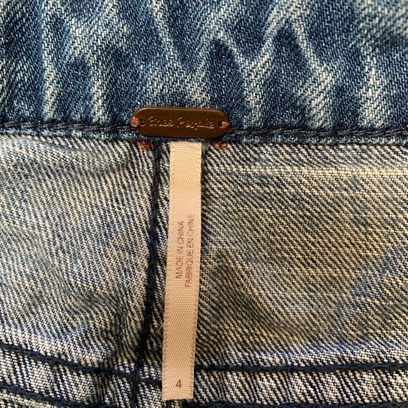 Free People Denim Mini Skirt - Picture 2 of 4